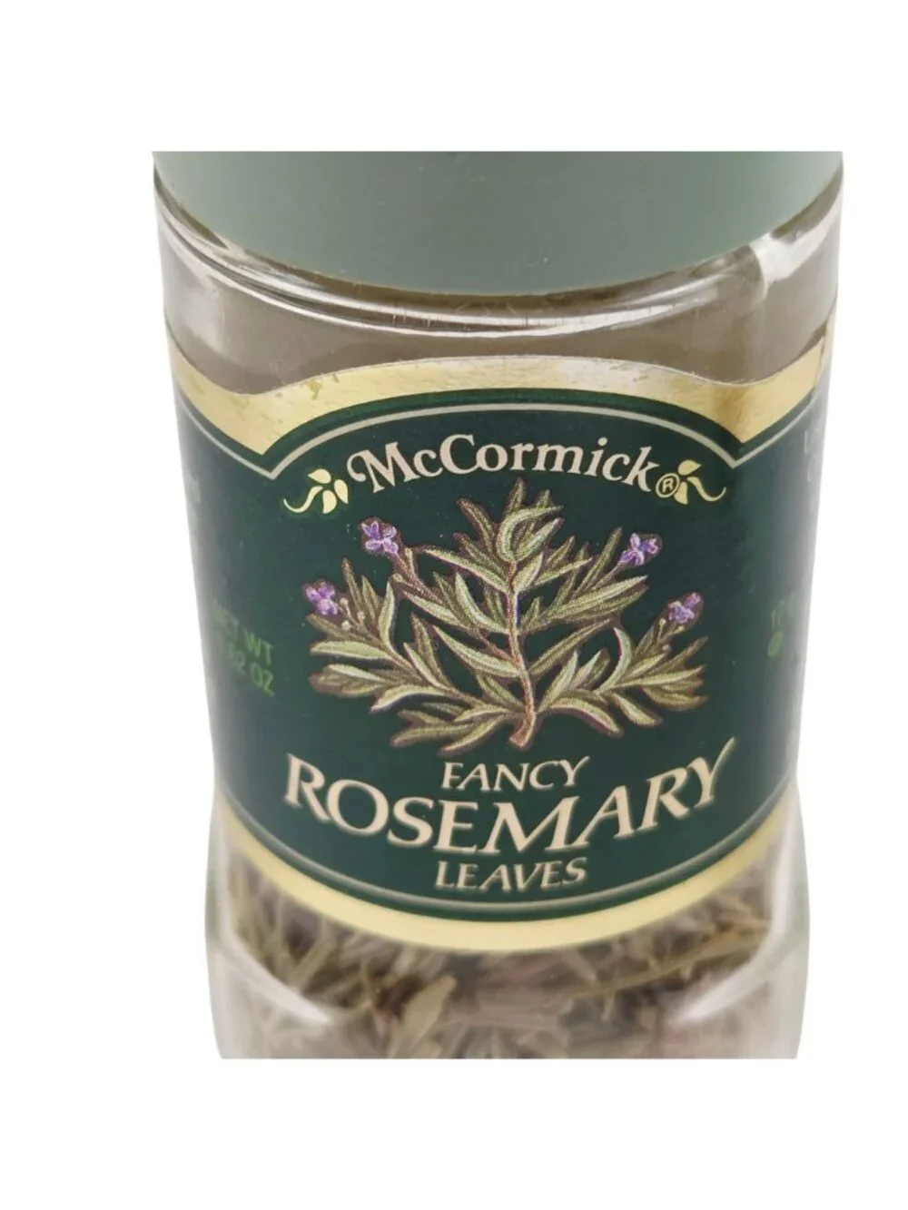 McCormick Spice Jars Thyme Rosemary Marjoram Cumin Nutmeg Vintage Green Lids